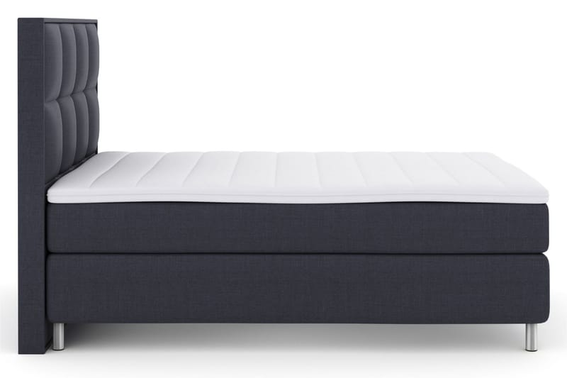 Komplett Sängpaket Choice No 3 160x200 Fast/Medium - Blå|Metall - Kontinentalsäng - Dubbelsäng - Komplett sängpaket
