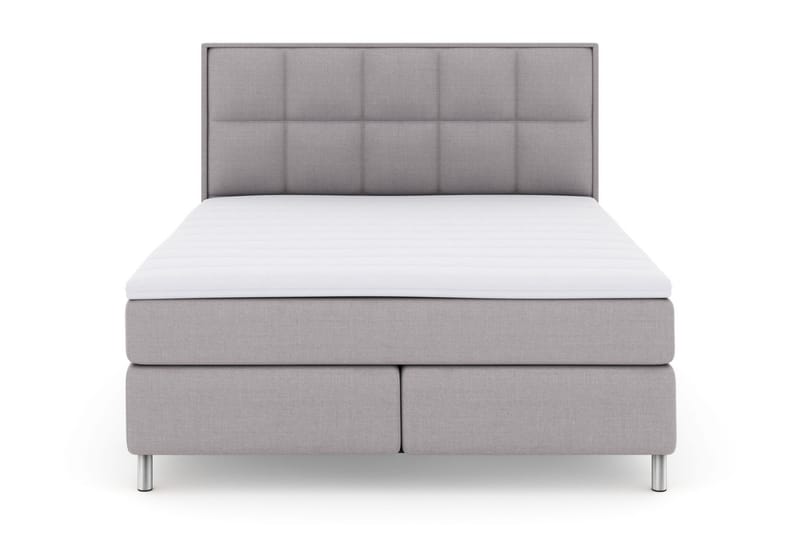 Komplett Sängpaket Choice No 3 160x200 Fast/Medium - Ljusgrå|Metall - Möbler - Säng - Kontinentalsäng