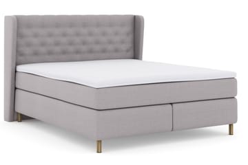 Komplett Sängpaket Choice No 3 160x200 Medium - Ljusgrå|Koppar - Möbler - Säng - Kontinentalsäng