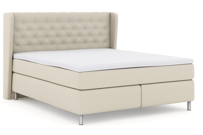 Komplett Sängpaket Choice No 3 180x200 Fast - Beige|Metall - Möbler - Säng - Kontinentalsäng