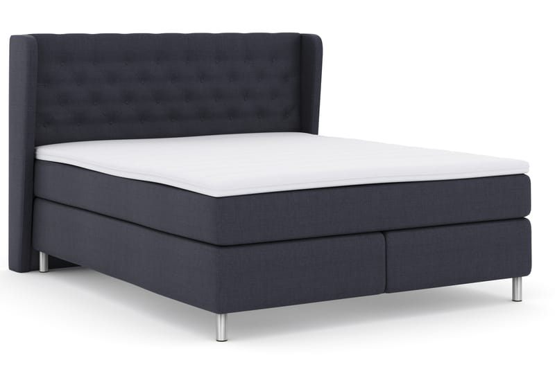 Komplett Sängpaket Choice No 3 180x200 Fast - Blå|Metall - Kontinentalsäng - Dubbelsäng - Komplett sängpaket
