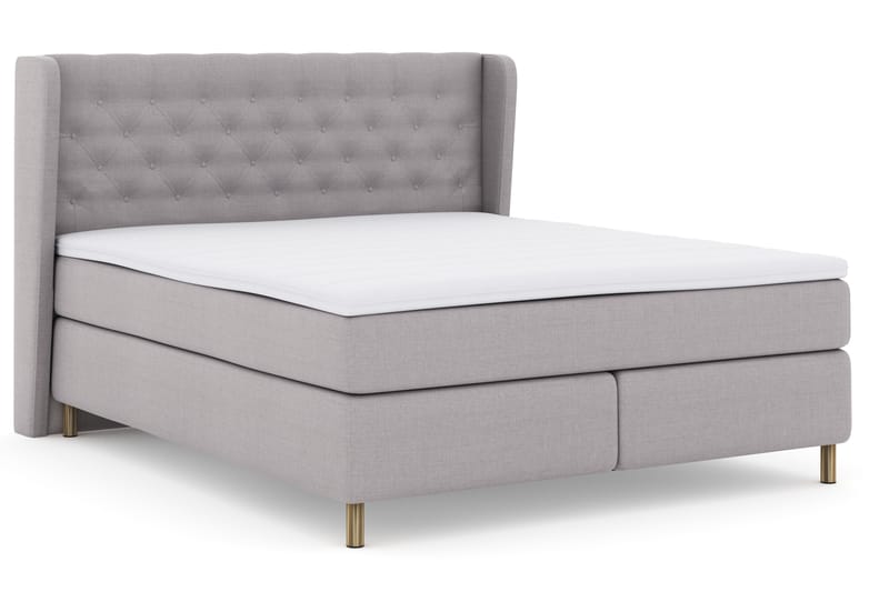 Komplett Sängpaket Choice No 3 180x200 Fast - Ljusgrå|Koppar - Möbler - Säng - Kontinentalsäng