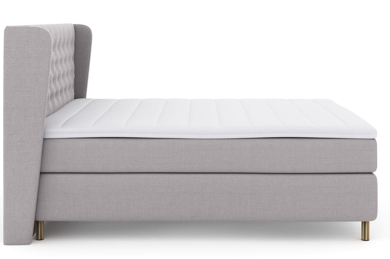 Komplett Sängpaket Choice No 3 180x200 Fast - Ljusgrå|Koppar - Möbler - Säng - Kontinentalsäng