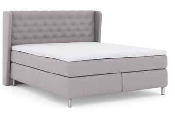 Komplett Sängpaket Choice No 3 180x200 Fast - Ljusgrå|Metall - Möbler - Säng - Kontinentalsäng