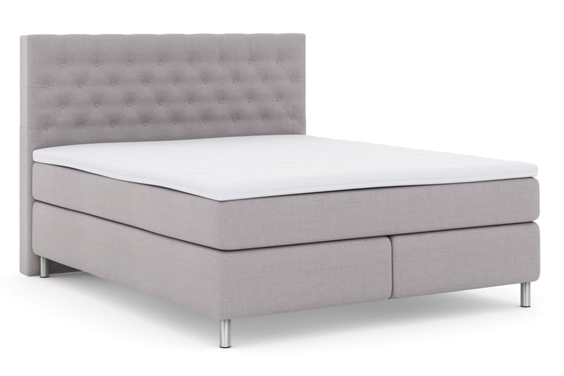 Komplett Sängpaket Choice No 3 180x200 Fast - Ljusgrå|Metall - Möbler - Säng - Kontinentalsäng