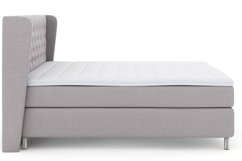 Komplett Sängpaket Choice No 3 180x200 Fast - Ljusgrå|Metall - Möbler - Säng - Kontinentalsäng