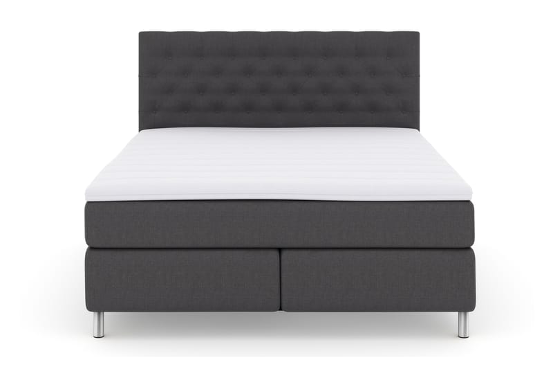 Komplett Sängpaket Choice No 3 180x200 Fast - Mörkgrå|Metall - Möbler - Säng - Kontinentalsäng