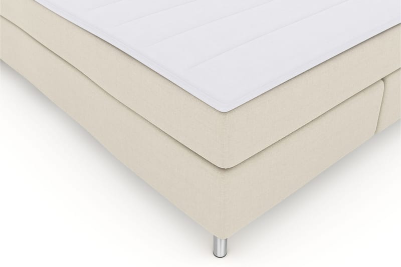 Komplett Sängpaket Choice No 3 180x200 Fast/Medium - Beige|Metall - Kontinentalsäng - Dubbelsäng - Komplett sängpaket