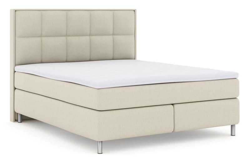 Komplett Sängpaket Choice No 3 180x200 Fast/Medium - Beige|Metall - Möbler - Säng - Kontinentalsäng