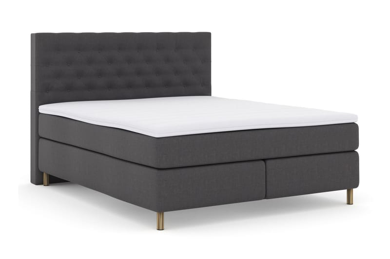 Komplett Sängpaket Choice No 3 180x200 Fast/Medium - Mörkgrå|Koppar - Möbler - Säng - Kontinentalsäng