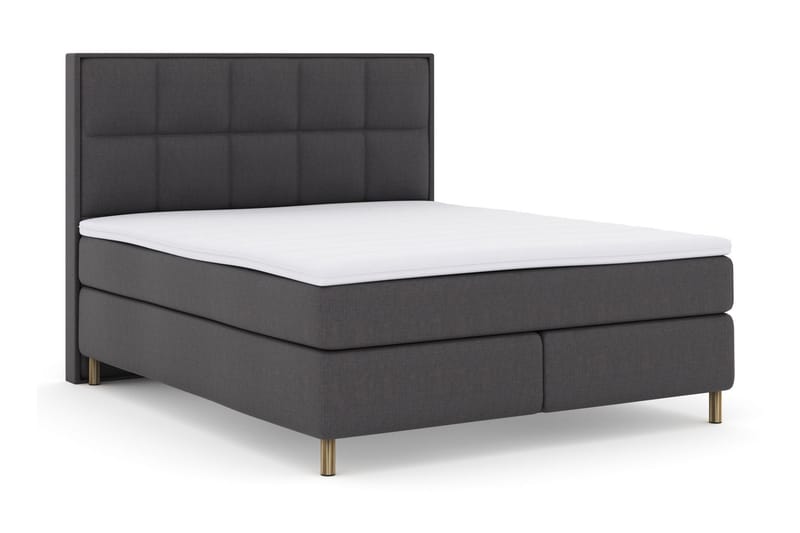 Komplett Sängpaket Choice No 3 180x200 Fast/Medium - Mörkgrå|Koppar - Möbler - Säng - Kontinentalsäng