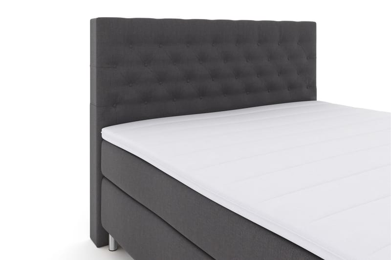 Komplett Sängpaket Choice No 3 180x200 Fast/Medium - Mörkgrå|Metall - Kontinentalsäng - Dubbelsäng - Komplett sängpaket