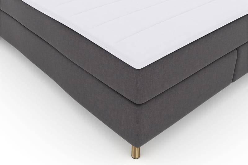 Komplett Sängpaket Choice No 3 180x200 Medium - Mörkgrå|Koppar - Kontinentalsäng - Dubbelsäng - Komplett sängpaket