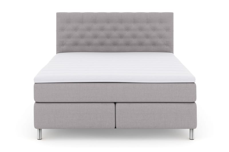 Komplett Sängpaket Choice No 3 210x210 Fast - Ljusgrå|Metall - Möbler - Säng - Kontinentalsäng