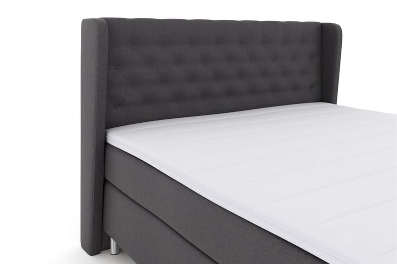 Komplett Sängpaket Choice No 3 210x210 Fast - Mörkgrå|Metall - Kontinentalsäng - Dubbelsäng - Komplett sängpaket