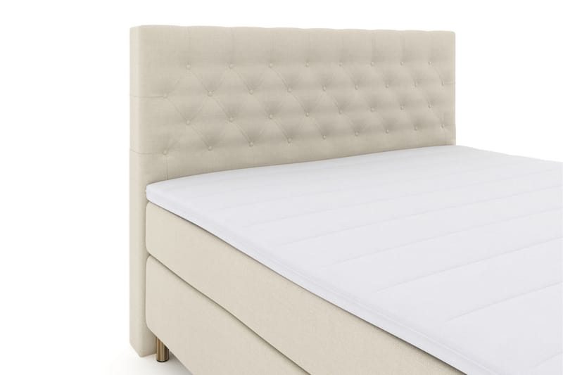 Komplett Sängpaket Choice No 3 210x210 Fast/Medium - Beige|Koppar - Kontinentalsäng - Dubbelsäng - Komplett sängpaket