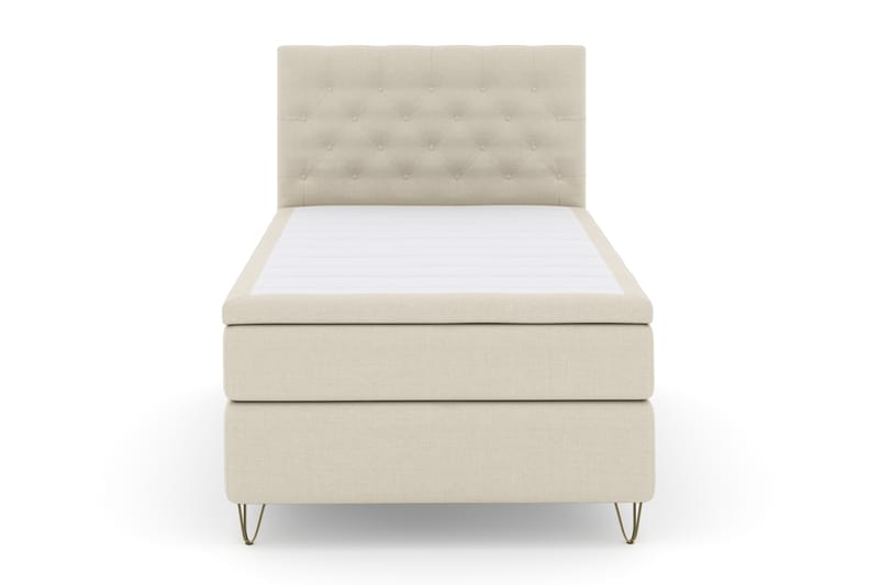 Komplett Sängpaket Choice No 4 120x200 Fast - Beige|Metall V-form - Möbler - Säng - Kontinentalsäng