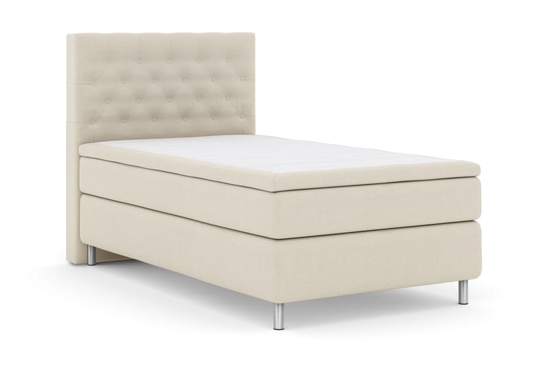 Komplett Sängpaket Choice No 4 120x200 Fast - Beige|Metall - Kontinentalsäng - Komplett sängpaket