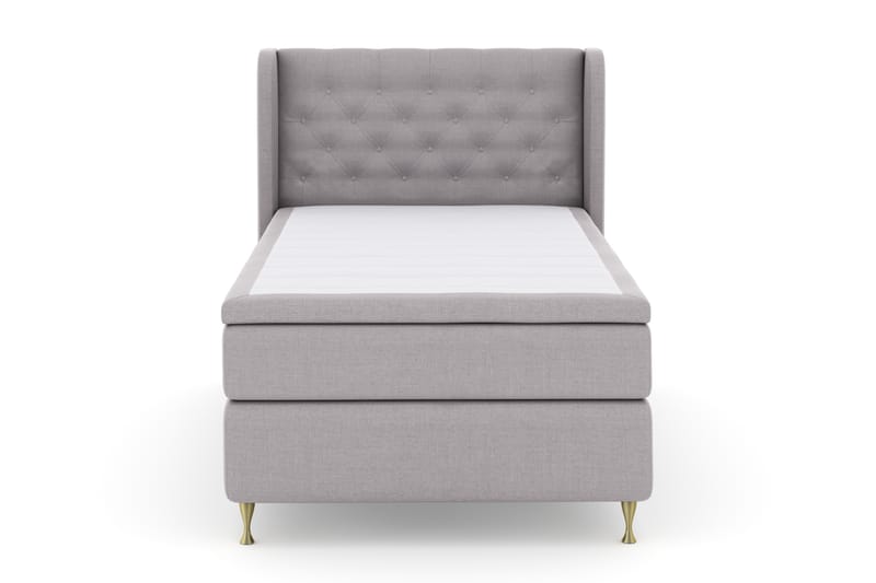 Komplett Sängpaket Choice No 4 120x200 Fast - Ljusgrå|Guld - Möbler - Säng - Kontinentalsäng