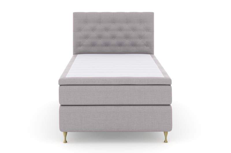 Komplett Sängpaket Choice No 4 120x200 Fast - Ljusgrå|Guld - Möbler - Säng - Kontinentalsäng