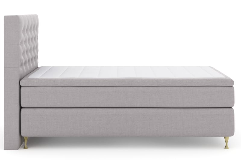Komplett Sängpaket Choice No 4 120x200 Fast - Ljusgrå|Guld - Möbler - Säng - Kontinentalsäng