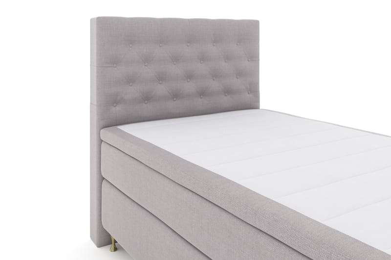 Komplett Sängpaket Choice No 4 120x200 Fast - Ljusgrå|Guld - Möbler - Säng - Kontinentalsäng