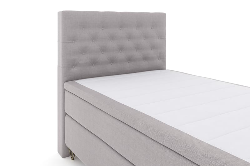 Komplett Sängpaket Choice No 4 120x200 Fast - Ljusgrå|Metall V-form - Möbler - Säng - Kontinentalsäng