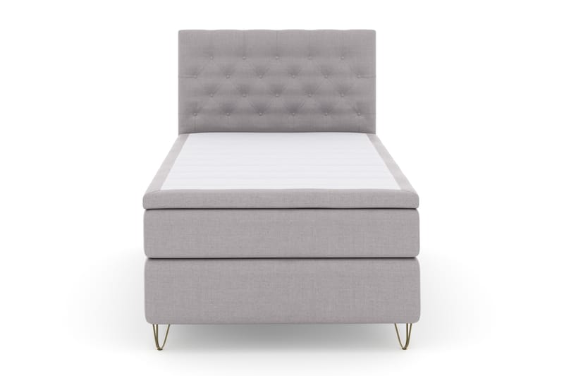 Komplett Sängpaket Choice No 4 120x200 Fast - Ljusgrå|Metall V-form - Möbler - Säng - Kontinentalsäng