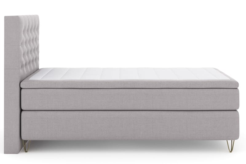 Komplett Sängpaket Choice No 4 120x200 Fast - Ljusgrå|Metall V-form - Möbler - Säng - Kontinentalsäng