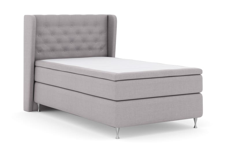 Komplett Sängpaket Choice No 4 120x200 Fast - Ljusgrå|Silver - Möbler - Säng - Kontinentalsäng