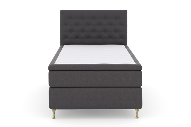 Komplett Sängpaket Choice No 4 120x200 Fast - Mörkgrå|Guld - Möbler - Säng - Kontinentalsäng