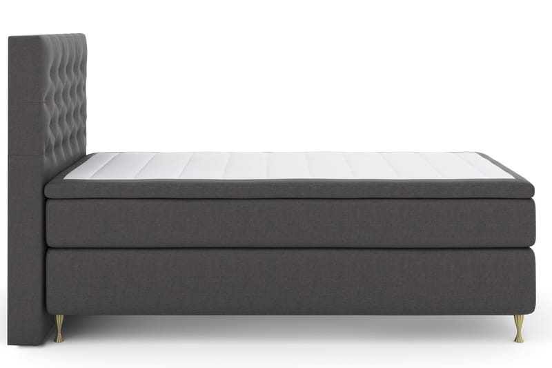 Komplett Sängpaket Choice No 4 120x200 Fast - Mörkgrå|Guld - Möbler - Säng - Kontinentalsäng