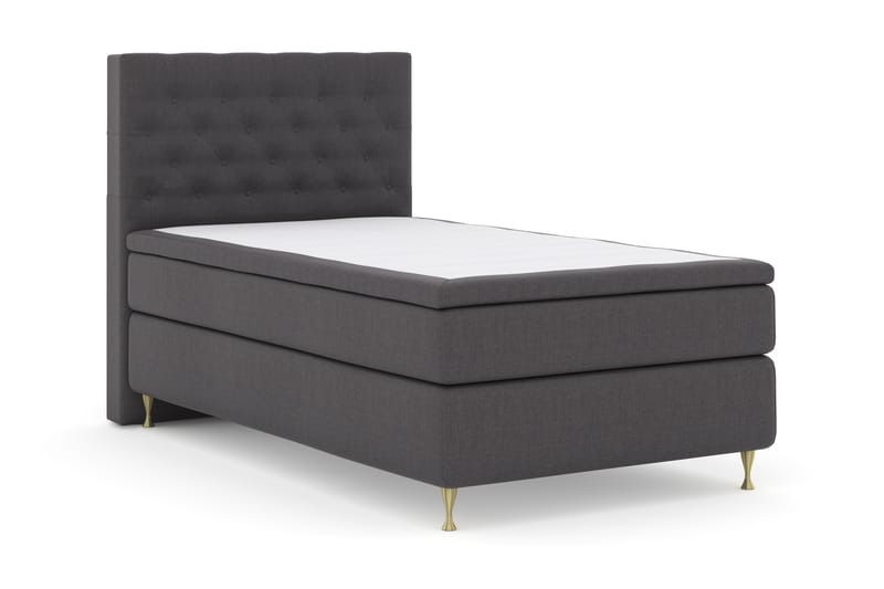 Komplett Sängpaket Choice No 4 120x200 Fast - Mörkgrå|Guld - Möbler - Säng - Kontinentalsäng