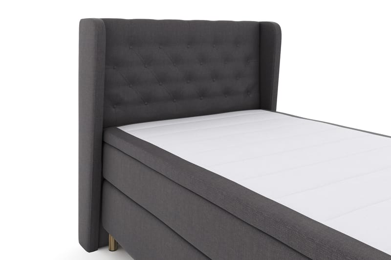 Komplett Sängpaket Choice No 4 120x200 Fast - Mörkgrå|Koppar - Kontinentalsäng - Komplett sängpaket
