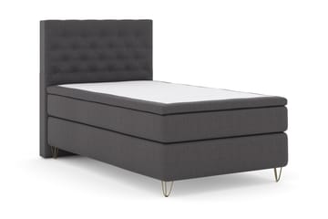 Komplett Sängpaket Choice No 4 120x200 Fast - Mörkgrå|Metall V-form - Möbler - Säng - Kontinentalsäng