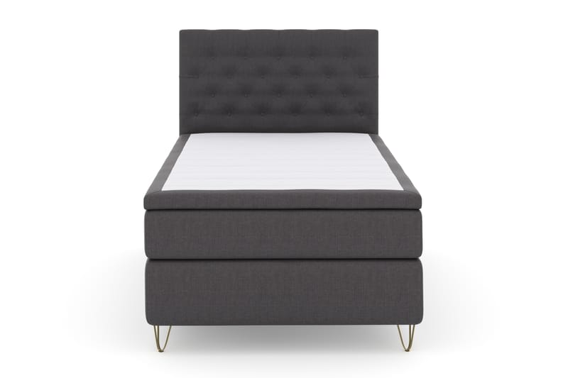 Komplett Sängpaket Choice No 4 120x200 Fast - Mörkgrå|Metall V-form - Möbler - Säng - Kontinentalsäng