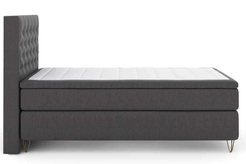 Komplett Sängpaket Choice No 4 120x200 Fast - Mörkgrå|Metall V-form - Möbler - Säng - Kontinentalsäng