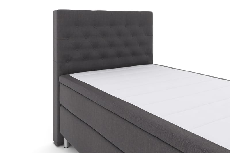 Komplett Sängpaket Choice No 4 120x200 Fast - Mörkgrå|Metall - Kontinentalsäng - Komplett sängpaket