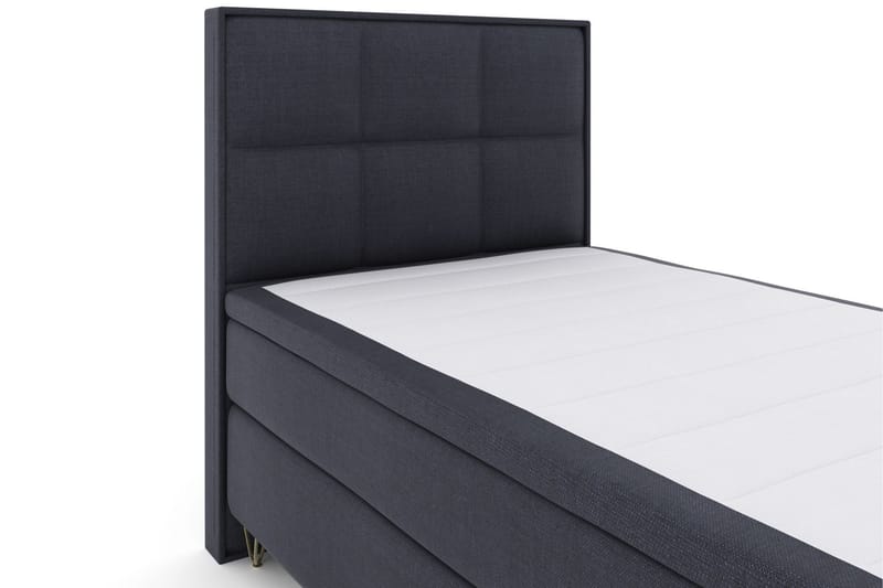 Komplett Sängpaket Choice No 4 120x200 Medium - Blå|Metall V-form - Kontinentalsäng - Komplett sängpaket