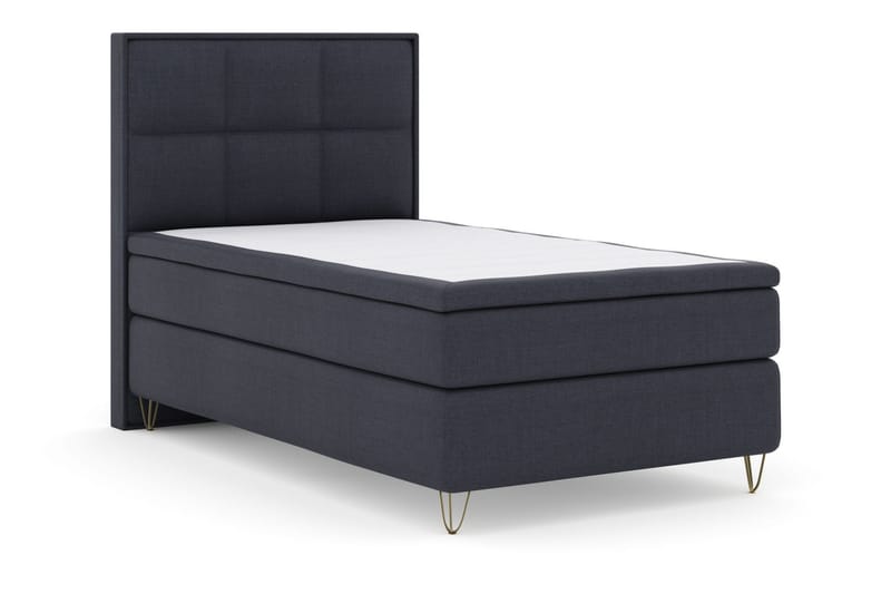 Komplett Sängpaket Choice No 4 120x200 Medium - Blå|Metall V-form - Komplett sängpaket - Kontinentalsäng