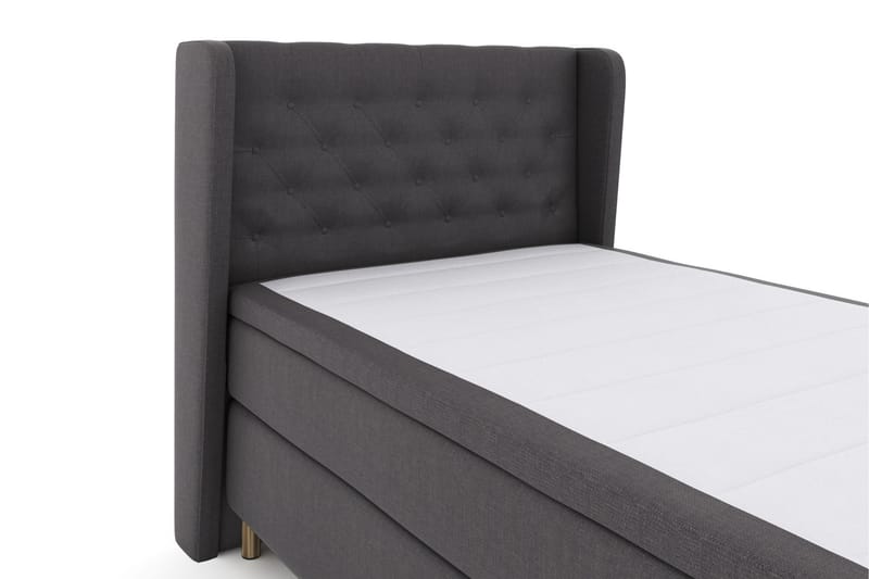 Komplett Sängpaket Choice No 4 120x200 Medium - Mörkgrå|Koppar - Kontinentalsäng - Komplett sängpaket
