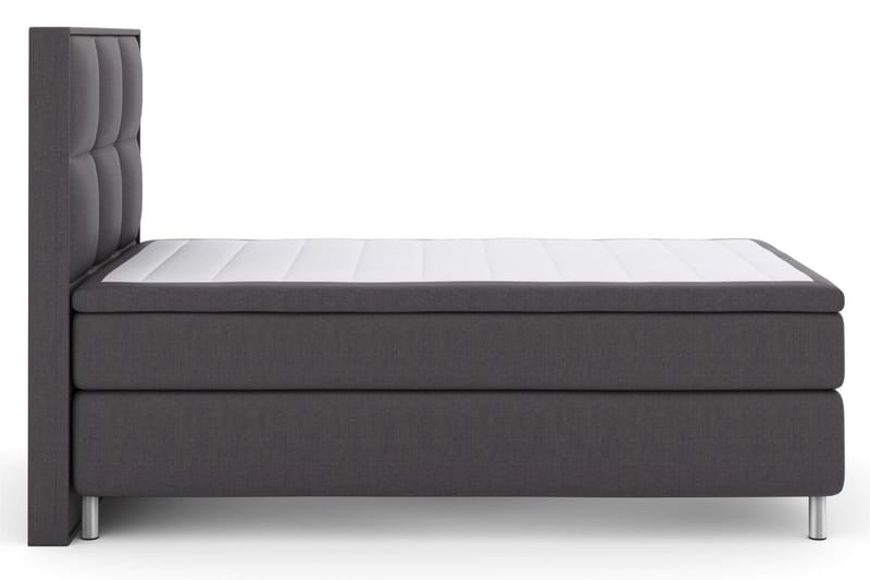 Komplett Sängpaket Choice No 4 120x200 Medium - Mörkgrå|Metall - Kontinentalsäng - Komplett sängpaket