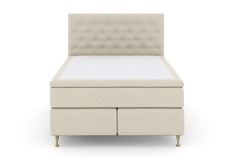 Komplett Sängpaket Choice No 4 140x200 Fast - Beige|Guld - Möbler - Säng - Kontinentalsäng