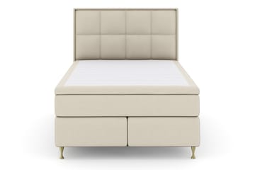 Komplett Sängpaket Choice No 4 140x200 Fast - Beige|Guld - Möbler - Säng - Kontinentalsäng