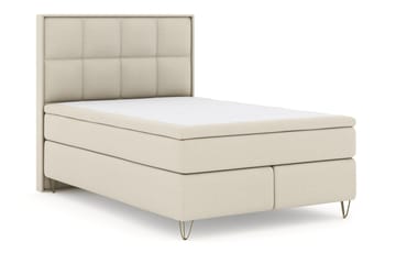 Komplett Sängpaket Choice No 4 140x200 Fast - Beige|Metall V-form - Möbler - Säng - Kontinentalsäng