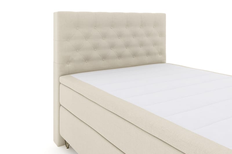 Komplett Sängpaket Choice No 4 140x200 Fast - Beige|Metall V-form - Kontinentalsäng - Komplett sängpaket