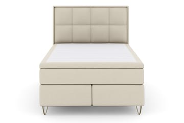 Komplett Sängpaket Choice No 4 140x200 Fast - Beige|Metall V-form - Möbler - Säng - Kontinentalsäng