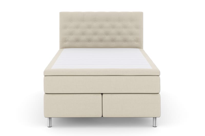 Komplett Sängpaket Choice No 4 140x200 Fast - Beige|Metall - Kontinentalsäng - Komplett sängpaket