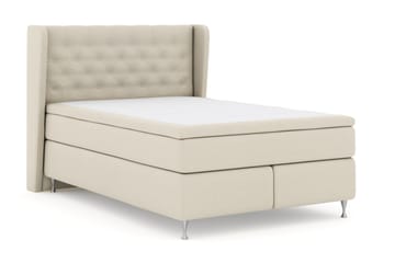 Komplett Sängpaket Choice No 4 140x200 Fast - Beige|Silver - Möbler - Säng - Kontinentalsäng