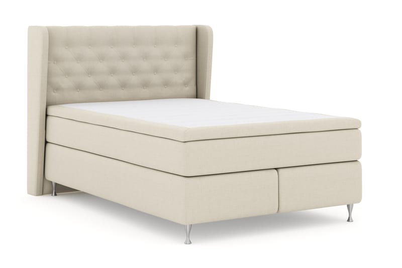 Komplett Sängpaket Choice No 4 140x200 Fast - Beige|Silver - Möbler - Säng - Kontinentalsäng